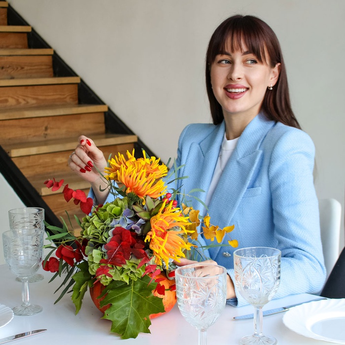 Квіти в гарбузі &quot;Соковитий сезон&quot;