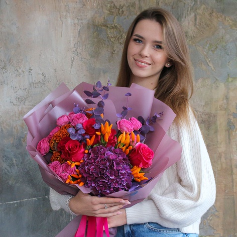 Букет "Малиновий кюлі"