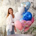 Коробка сюрприз з кульками біла "Boy or Girl"