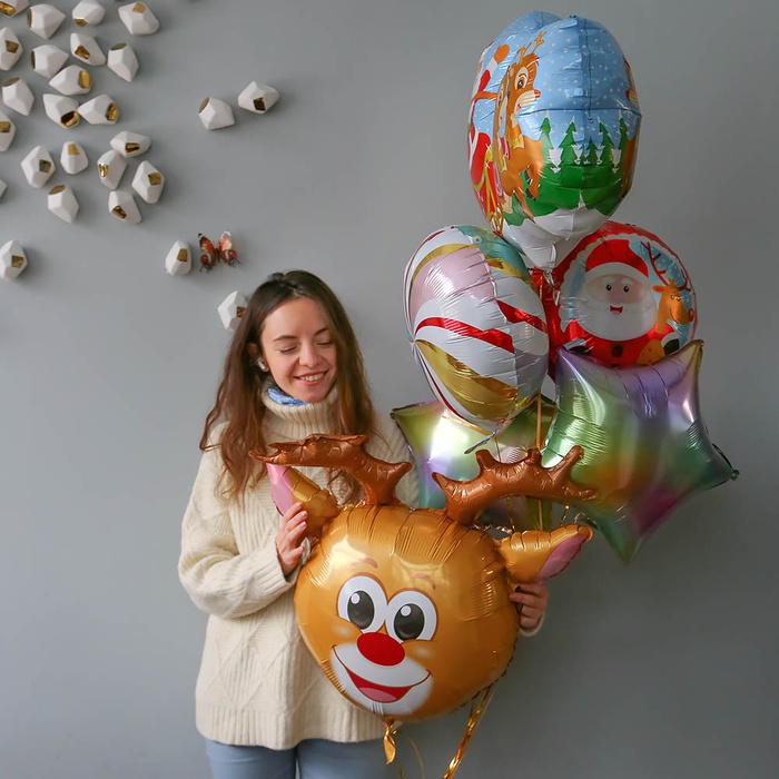 Оберемок повітряних куль "Різдвяний"