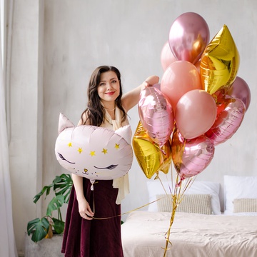 Оберемок повітряних куль "Ніжна кішечка"