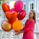 Охапка воздушных шаров "Яркие краски осени"