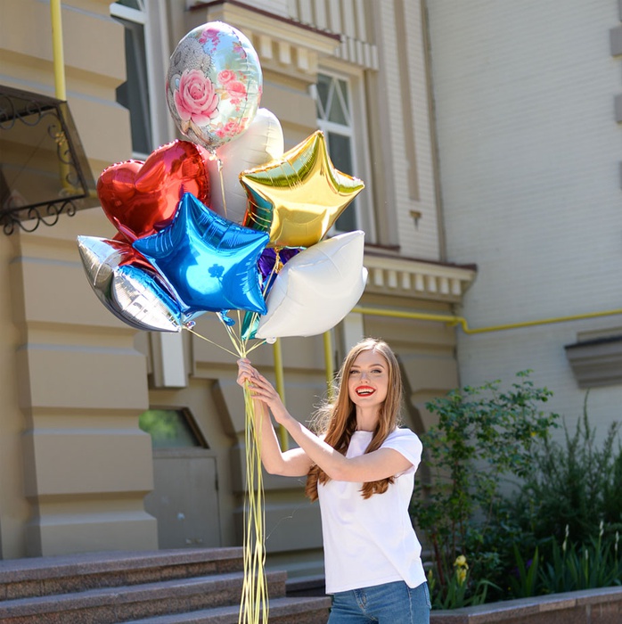 Оберемок повітряних куль З Днем народження