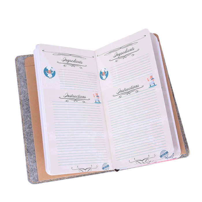 Блокнот шкіряний Кулінарія, помаранчевий