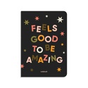 Блокнот в клетку Orner - "Feels Good", черный