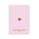 Блокнот у клiтинку, рожевий