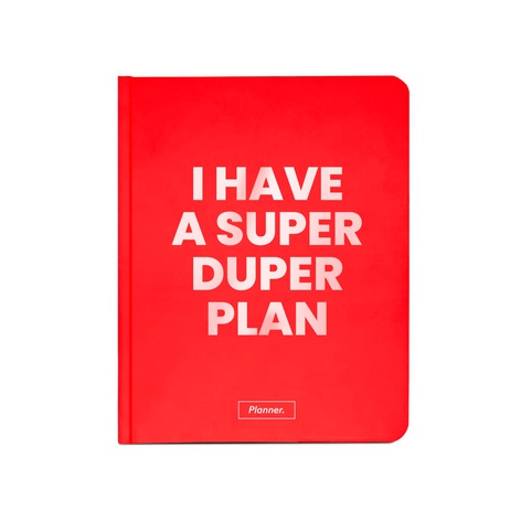 Планер "I have a plan", червоний