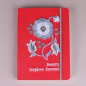 Блокнот з вишивкою "Beauty inspires success"
