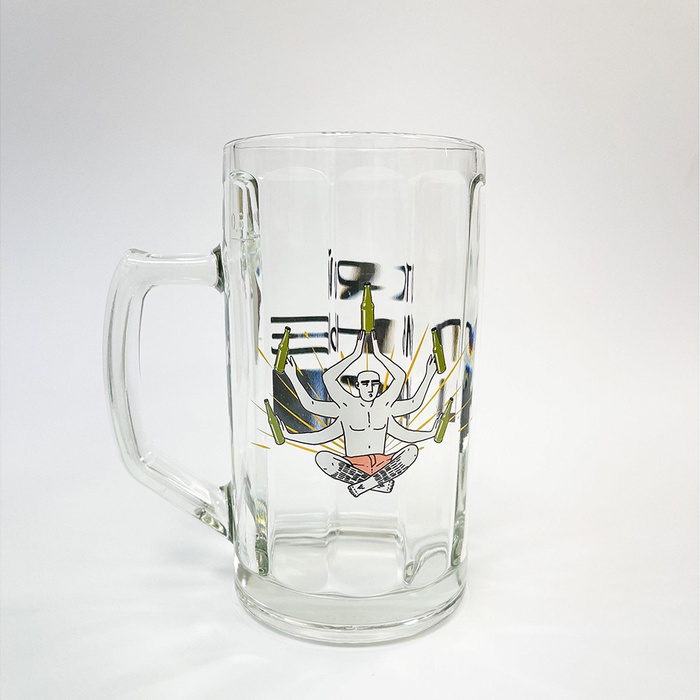 Пивний келих Papadesign "Открой пивные чакры"