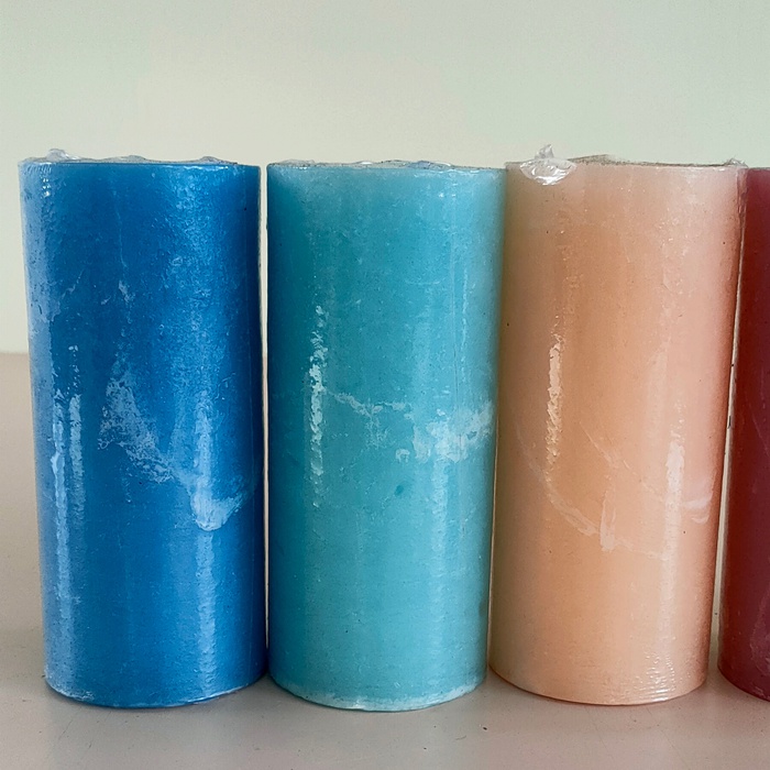 Свічка циліндр Pragnis в асортименті, 15 см