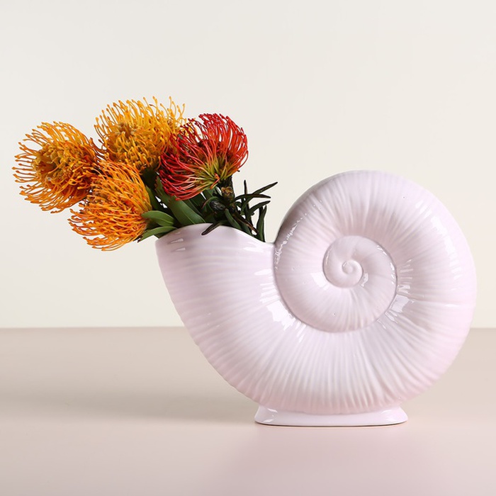 Керамічна ваза "Місячна спіраль" лілова