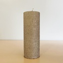 Свеча цилиндр рептилия беж, L
