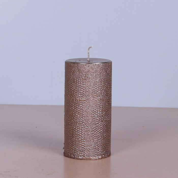 Свеча цилиндр рептилия беж, M