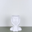 Ваза керамическая Face, белая