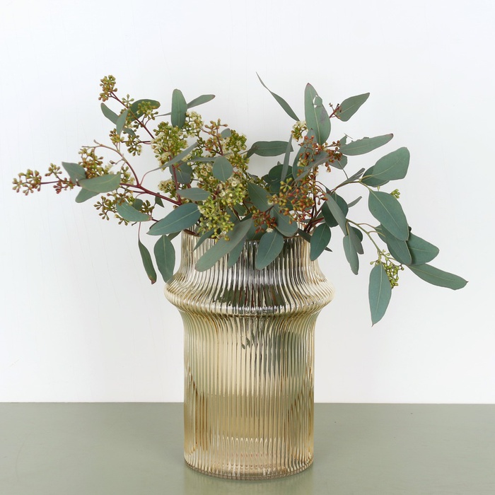 Ваза скляна Cosmic, коричнева