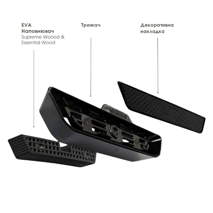 Авто дифузор EVO - Clear leather - Matt Black