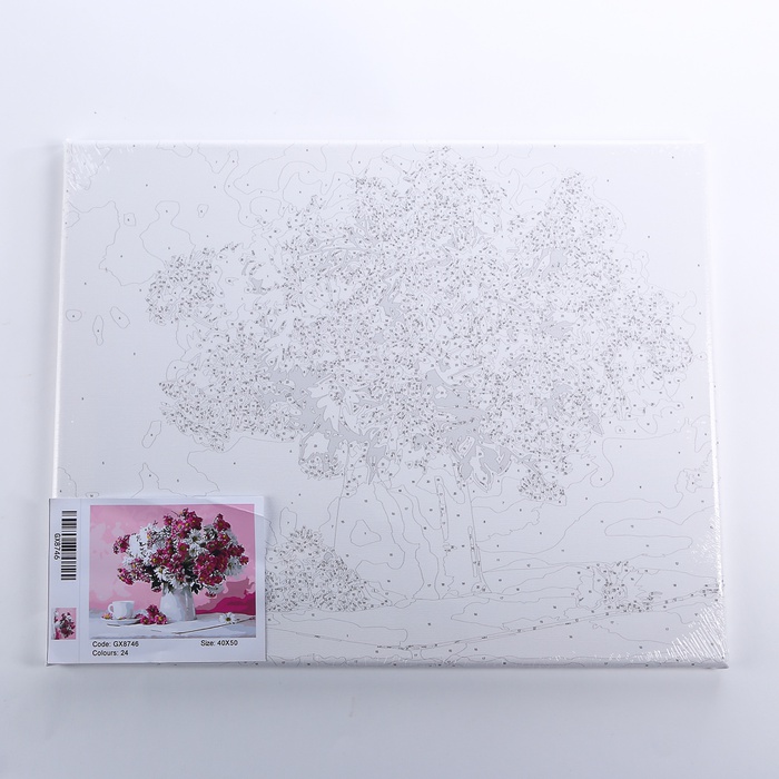 Картина по номерам Анютины глазки