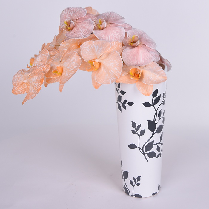 Ваза "Eterna", с серыми листьями, широкая