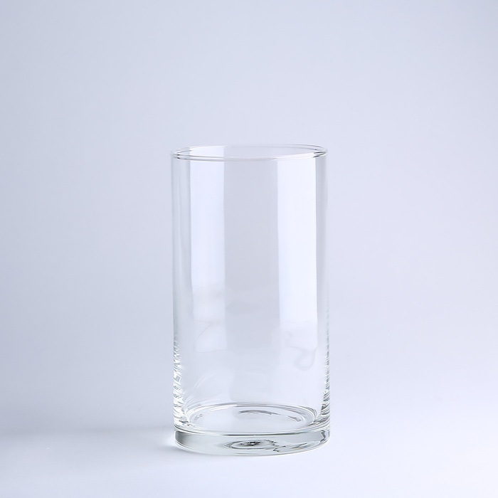 Ваза стеклянная, цилиндр, М