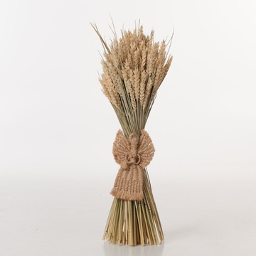 Букет из пшеницы с ангелом-птичкой