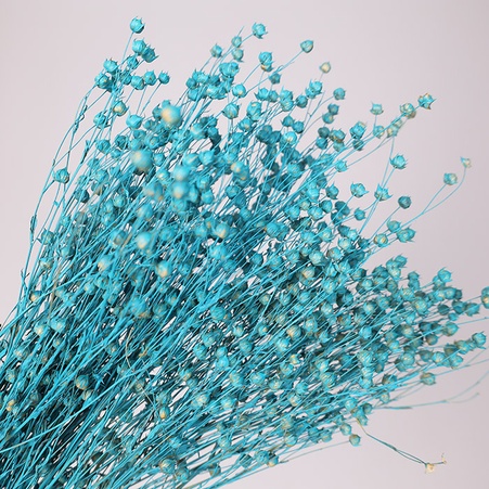 Льон фарбований, блакитний