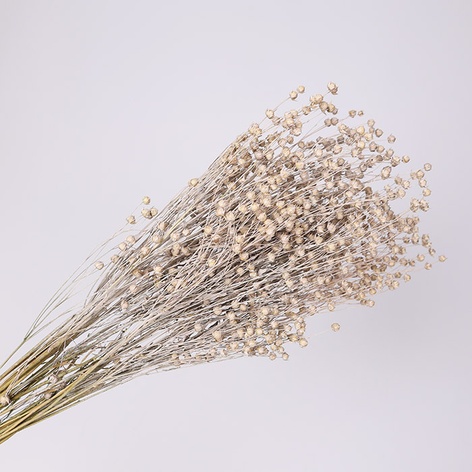 Лен крашеный, белый