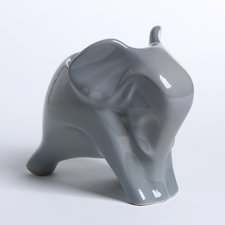 Кашпо Слон сірий