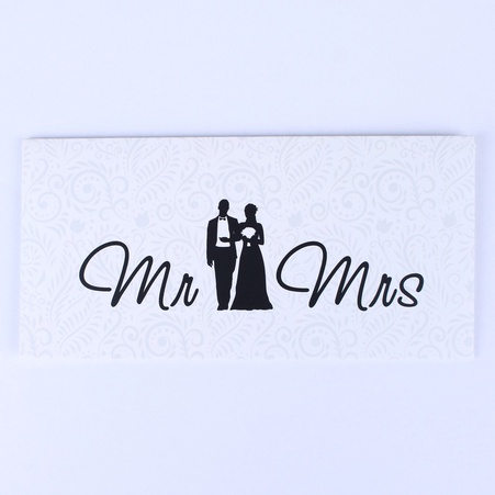 Конверт ручной работы "Mr&Mrs"