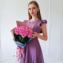 Букет 21 розовая роза Аква