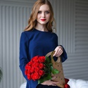 Моно-букет из 19 красных роз Гран При
