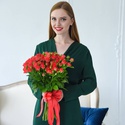 Букет 21 гілка троянди Ванесса
