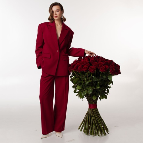 Букет 101 троянда Експлорер