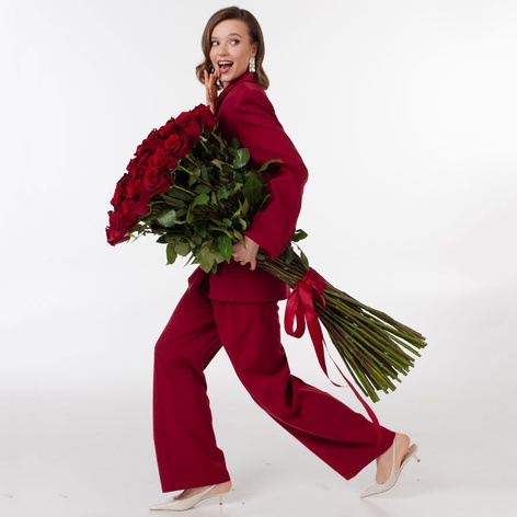 Букет 51 троянда Експлорер