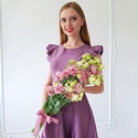 Букет з рожевої еустоми