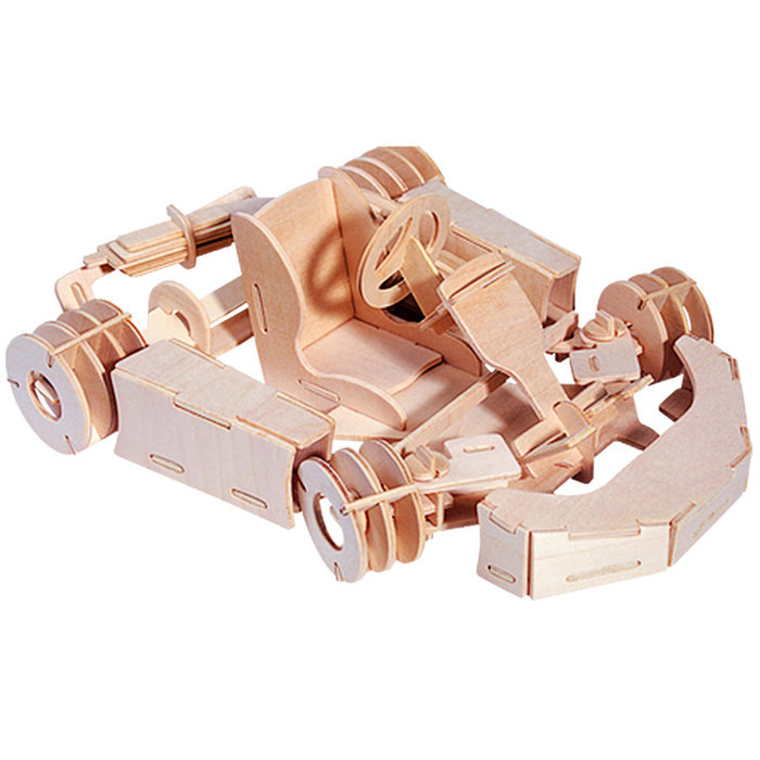 Деревянный 3D пазл Мир деревянных игрушек Карт