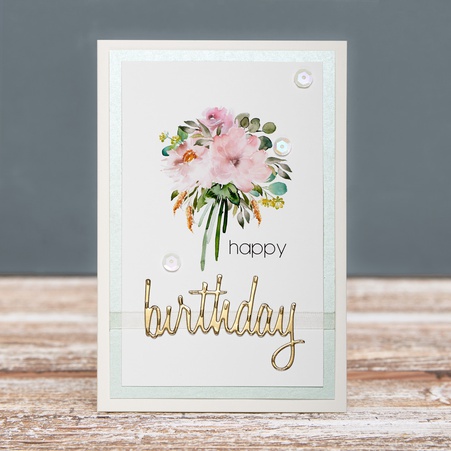 Вітальна листівка з конвертом "H-birthday"