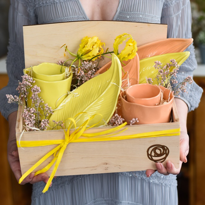 Подарочный набор керамики "Яркие краски"