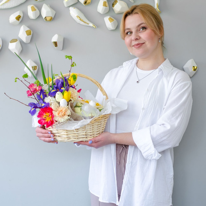 Подарочный набор "Пасхальная корзина винтаж"