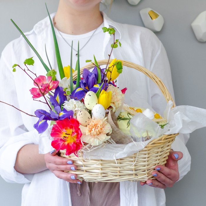 Подарочный набор "Пасхальная корзина винтаж"