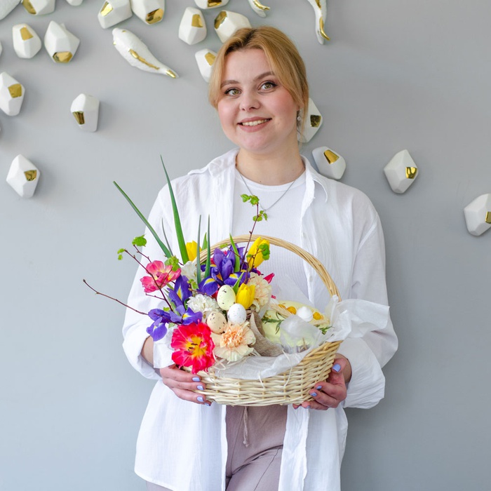 Подарочный набор "Пасхальная корзина винтаж"