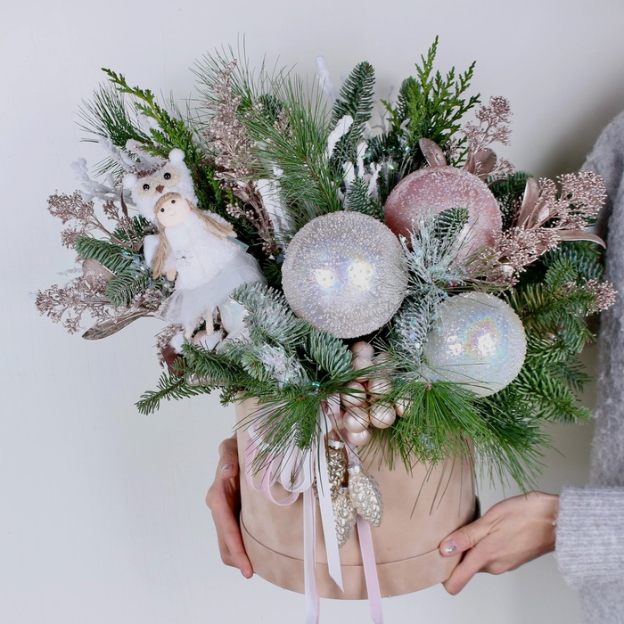 Подарочный набор с новогодним декором