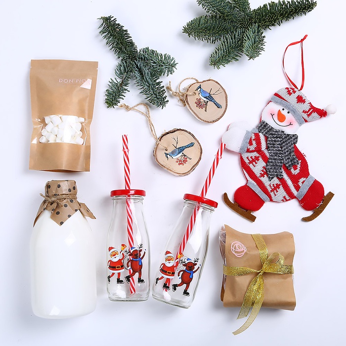 Банка-кружка для напоїв з трубочкою, S