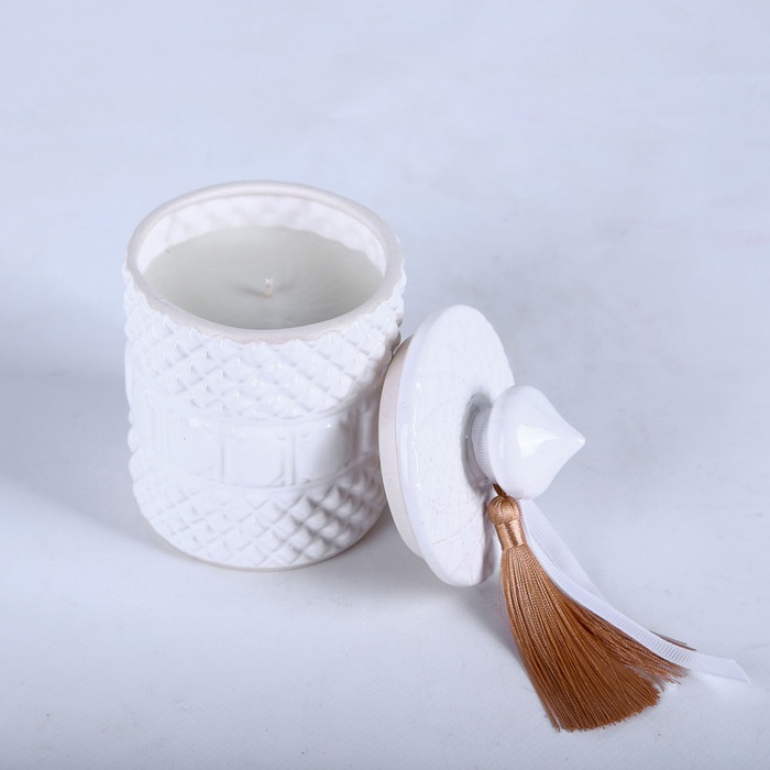 Подарочный набор с розами, вазой и свечой "Плая"