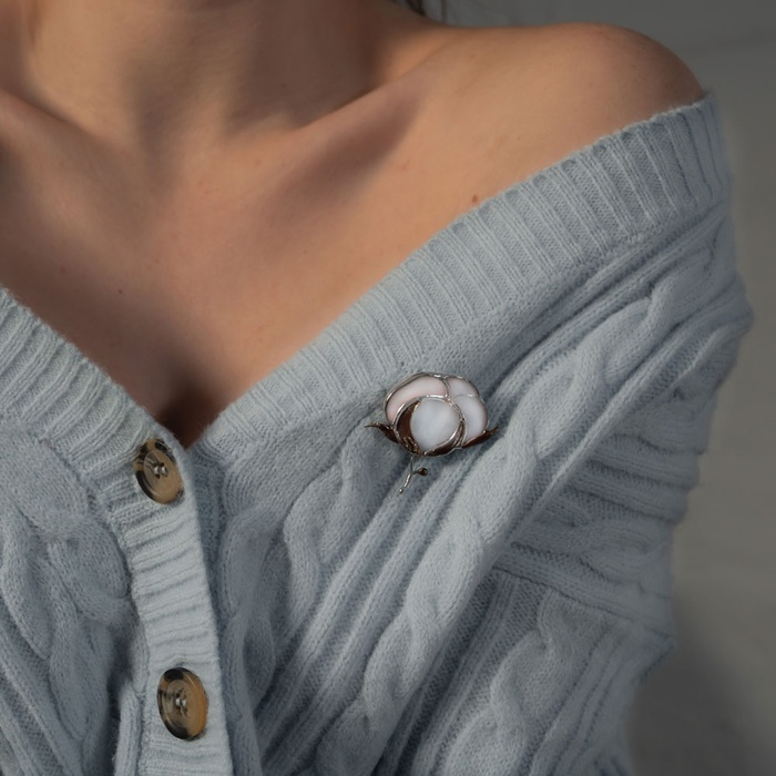 Брошка Хлопок