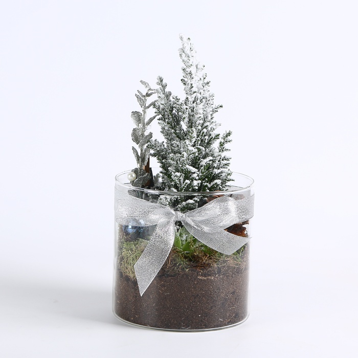 Композиция в вазе "Морозное сияние"