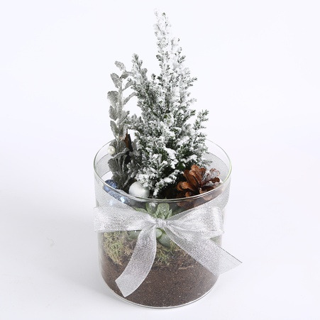 Композиция в вазе "Морозное сияние"