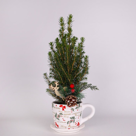 Композиція у новорічній чашці