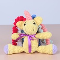 Вязаная игрушка Единорог
