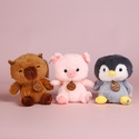 М'яка іграшка пінгвін, капібара, свинка в асортименті