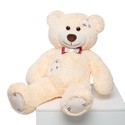 М'яка іграшка Ведмідь бежевий з латками, М
